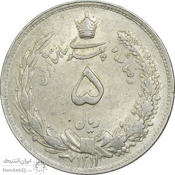 سکه 5 ریال 1311 - MS61 - رضا شاه
