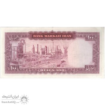 اسکناس 100 ریال (هویدا - سمیعی) - تک - EF45 - محمد رضا شاه