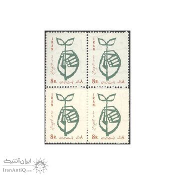 تمبر جشن درختکاری 1345 - محمدرضا شاه