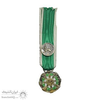 مدال نقره فرهنگ درجه 1 - شب - AU - محمد رضا شاه