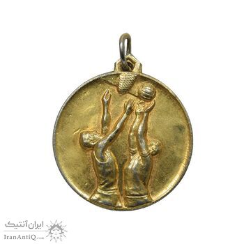 مدال آویز ورزشی مسابقات نیروی هوایی - بسکتبال - AU - محمد رضا شاه