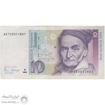 اسکناس 10 مارک 1989 جمهوری فدرال - تک - VF - آلمان