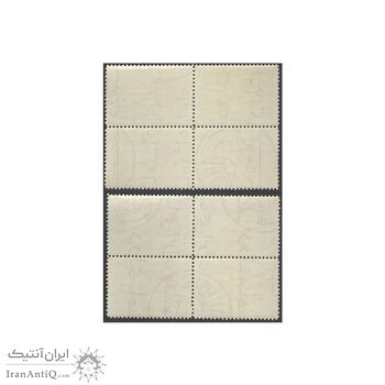 تمبر یک صدمین سال تمبر ایران 1346 - محمدرضا شاه