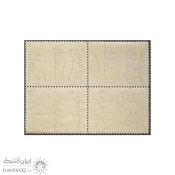 تمبر دیدار پادشاه مراکش سلطان حسن دوم 1347 - محمدرضا شاه