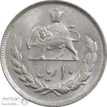سکه 10 ریال 1357 - MS62 - محمد رضا شاه سکه 10 ریال 1357 - MS62 - محمد رضا شاه