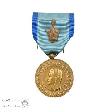 مدال یادبود آویزی بیست و پنجمین سده - روز - با جعبه فابریک - UNC - محمد رضا شاه