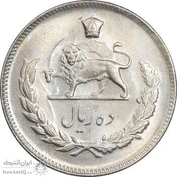 سکه 10 ریال 1346 - MS65 - محمد رضا شاه