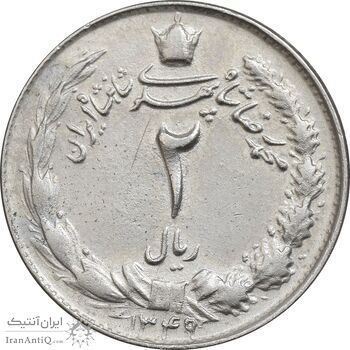 سکه 2 ریال 1349 - EF45 - محمد رضا شاه