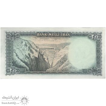 اسکناس 200 ریال سری سوم - تک - AU58 - محمد رضا شاه اسکناس 200 ریال سری سوم - تک - AU58 - محمد رضا شاه