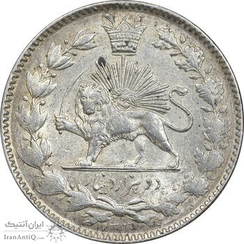 سکه 2000 دینار 1330 خطی - MS60 - احمد شاه