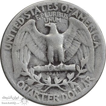 سکه کوارتر دلار 1945 واشنگتن - VF30 - آمریکا سکه کوارتر دلار 1945 واشنگتن - VF30 - آمریکا