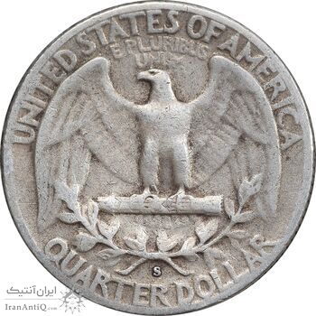 سکه کوارتر دلار 1952S واشنگتن - VF35 - آمریکا سکه کوارتر دلار 1952S واشنگتن - VF35 - آمریکا