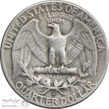 سکه کوارتر دلار 1960D واشنگتن - VF35 - آمریکا سکه کوارتر دلار 1960D واشنگتن - VF35 - آمریکا