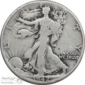 سکه نیم دلار 1942 نماد آزادی - VF25 - آمریکا