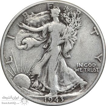 سکه نیم دلار 1943 نماد آزادی - VF35 - آمریکا