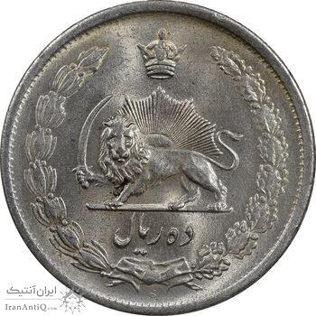 سکه 10 ریال 1323 - MS62 - محمد رضا شاه