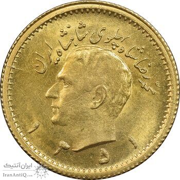 سکه طلا ربع پهلوی 1351 - MS63 - محمد رضا شاه