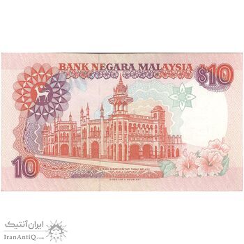 اسکناس 10 رینگیت بدون تاریخ (1989-1995) پادشاهی مشروطه فدرال - تک - UNC66 - مالزی