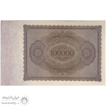 اسکناس 100000 مارک 1923 جمهوری وایمار - تک - AU - آلمان