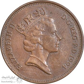 سکه 2 پنس 1994 الیزابت دوم - EF45 - انگلستان