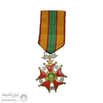 نشان خدمت شهربانی درجه دو - ضرب سوئد - AU - محمد رضا شاه