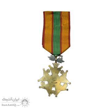 نشان خدمت شهربانی درجه دو - ضرب سوئد - AU - محمد رضا شاه