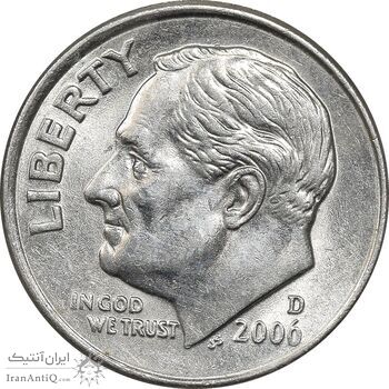 سکه 1 دایم 2006D روزولت - MS63 - آمریکا سکه 1 دایم 2006D روزولت - MS63 - آمریکا