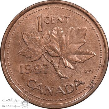 سکه 1 سنت 1997 الیزابت دوم - MS61 - کانادا