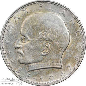 سکه 2 مارک 1970D جمهوری فدرال - ماکس پلانک - AU58 - آلمان