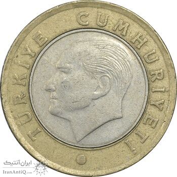 سکه 1 لیر 2009 جمهوری - EF45 - ترکیه