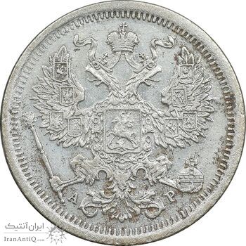 سکه 20 کوپک 1904AP نیکلای دوم - EF45 - روسیه سکه 20 کوپک 1904AP نیکلای دوم - EF45 - روسیه