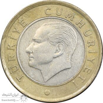 سکه 1 لیر 2009 جمهوری - EF45 - ترکیه