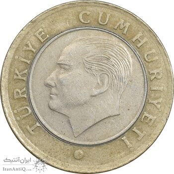 سکه 1 لیر 2017 جمهوری - EF45 - ترکیه