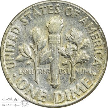 سکه 1 دایم 1964D روزولت - AU58 - آمریکا سکه 1 دایم 1964D روزولت - AU58 - آمریکا