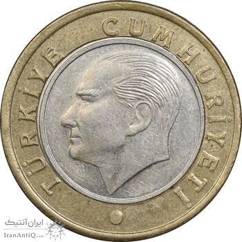 سکه 1 لیر 2019 جمهوری - EF45 - ترکیه