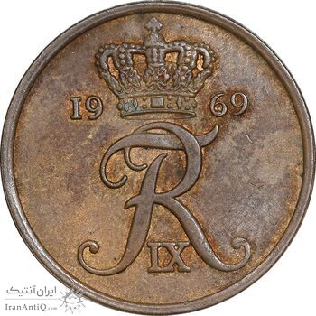 سکه 5 اوره 1969 فردریک نهم - EF45 - دانمارک سکه 5 اوره 1969 فردریک نهم - EF45 - دانمارک