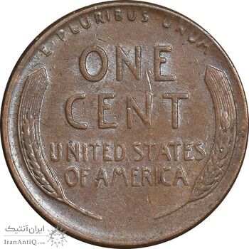 سکه 1 سنت 1956D لینکلن - EF45 - آمریکا