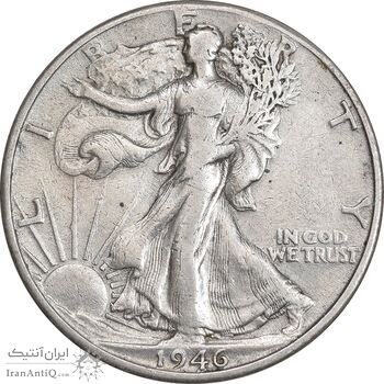 سکه نیم دلار 1946 نماد آزادی - EF40 - آمریکا