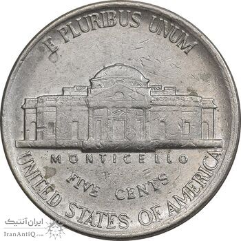 سکه 5 سنت 1983D جفرسون - EF40 - آمریکا