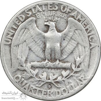 سکه کوارتر دلار 1956D واشنگتن - VF30 - آمریکا سکه کوارتر دلار 1956D واشنگتن - VF30 - آمریکا
