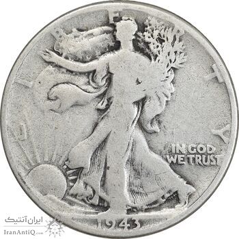 سکه نیم دلار 1943 نماد آزادی - VF25 - آمریکا