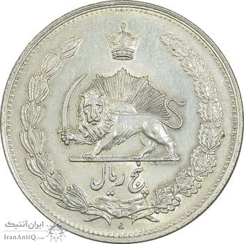 سکه 5 ریال 1310 - AU58 - رضا شاه