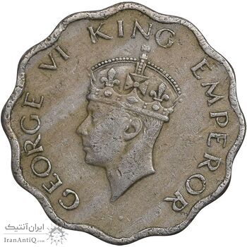 سکه 1 آنه 1947 جرج ششم - EF45 - هند