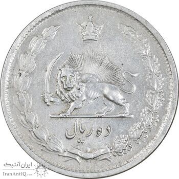 سکه 10 ریال 1323 - EF45 - محمد رضا شاه سکه 10 ریال 1323 - EF45 - محمد رضا شاه