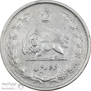 سکه 10 ریال 1323 - EF40 - محمد رضا شاه سکه 10 ریال 1323 - EF40 - محمد رضا شاه
