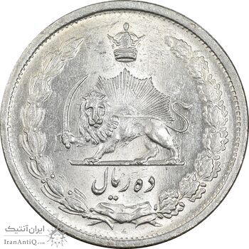 سکه 10 ریال 1323 - MS64 - محمد رضا شاه سکه 10 ریال 1323 - MS64 - محمد رضا شاه