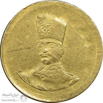 سکه طلا 2000 دینار 1301 - AU55 - ناصرالدین شاه