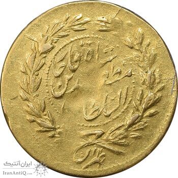 سکه طلا 2000 دینار تصویری بدون تاریخ - EF40 - مظفرالدین شاه