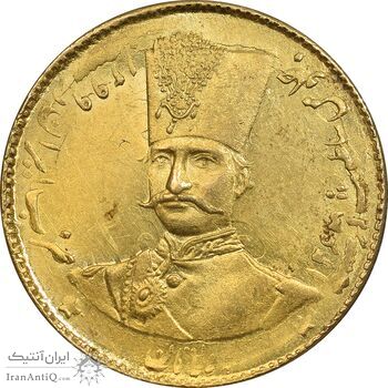 سکه طلا 2 تومان 1299 تصویری - MS63 - ناصرالدین شاه