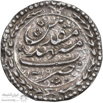 سکه نقره پولکی امام رضا (ع) 1319 - AU - مظفرالدین شاه